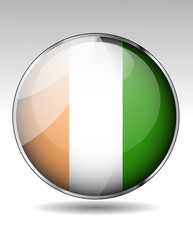flag button design elements vector image