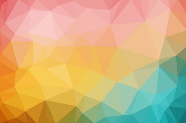 Background material polygon-like rainbow gradient Vector Image