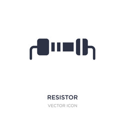 Resistor icon on white background simple element vector