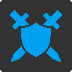 guard icon from commerce buttons overcolor set vector image