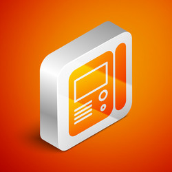 isometric house intercom system icon isolated vector image