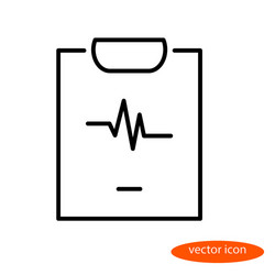 simple linear image of a sheet with medical vector image