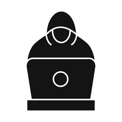 hacker icon symbol on white background vector image