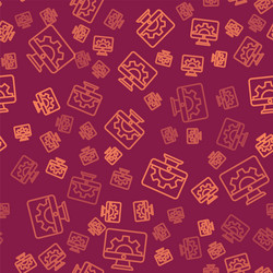 brown line software web development programming vector image