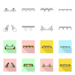 isolated object of connection and design symbol vector image