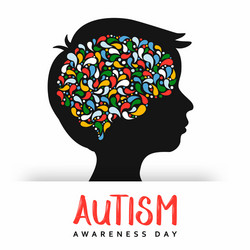 Autism Awareness – Colorful Brain vector image