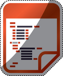html programming code vector image