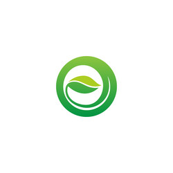 Recycle green leaf environment logo Royalty Free Vector