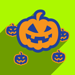 flat with shadow icon and mobile application vector image