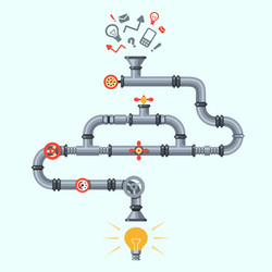 Idea Generation & Innovation Pipeline vector image