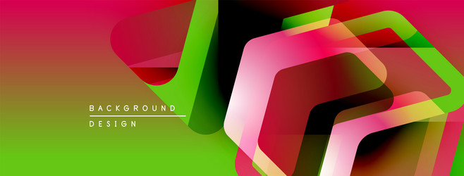 abstract geometric shapes overlap creating vector image