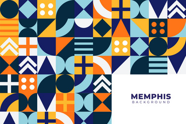 Memphis Style Abstract Pattern vector image