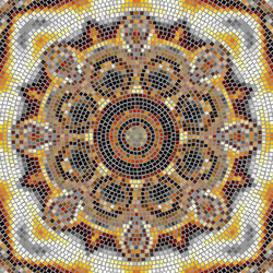 seamless mosaic art pattern background vector image