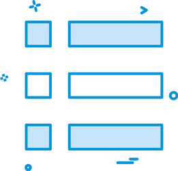 bullet list menu options icon design vector image