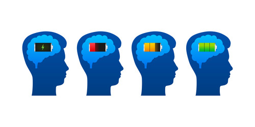 brain think loading concept with idea processed vector image