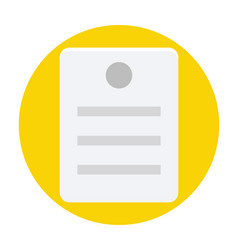 Document flat icon Royalty Free Vector Image - VectorStock