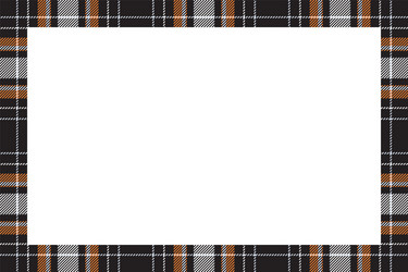 Vintage frame scottish border pattern retro vector