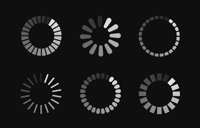 Loading Icons - Circular Progress vector image