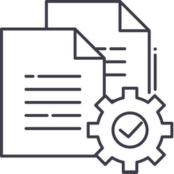 Procedure Workflow Icon vector image