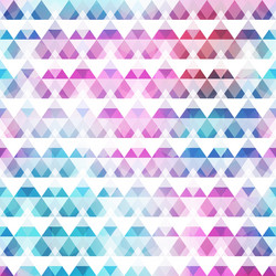rainbow color triangle seamless pattern vector image