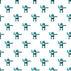 Robotic Circuit Pattern vector image