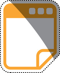 browser web interface vector image
