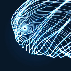 Dynamic Particle Technology vector image