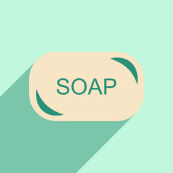 flat with shadow icon and mobile application vector image