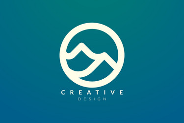 Logo design that combines circle objects vector