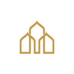 Arab window door pattern arabian islamic Vector Image