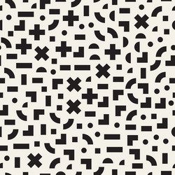 seamless abstract geometric pattern in retro vector image