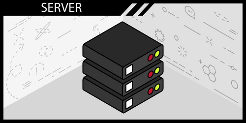 server isometric design icon web 3d colorful vector image