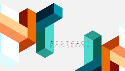 abstract background 3d cubes cubic elements vector image