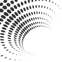 halftone abstract shape round dotted texture form vector image
