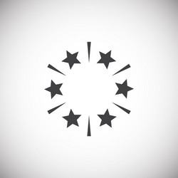 sparkle icon on background for graphic and web vector image