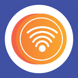 wifi connection signal button icon vector image