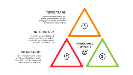 workflow concept for infographic with 3 steps vector image
