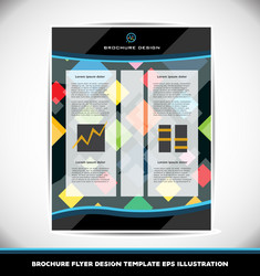 abstract pattern brochure design layout template vector image