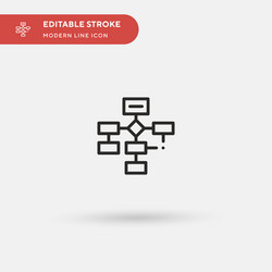 algorithm simple icon symbol vector image
