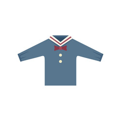 Kid shirt icon flat fashion uniform vector