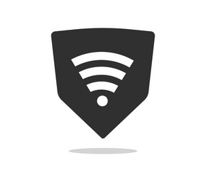 secure protected wifi network connection vector