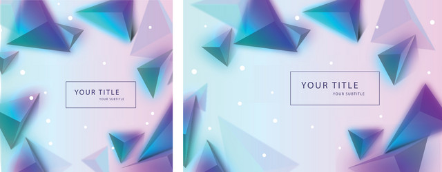 abstract background with triangular shapes vector image