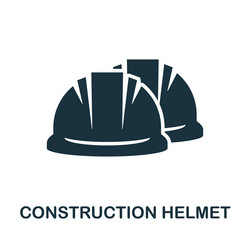 Construction helmet icon simple element from vector