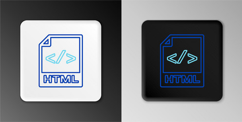 line html file document download button icon vector image