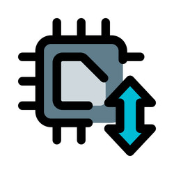 transferring information with use of microchip vector image