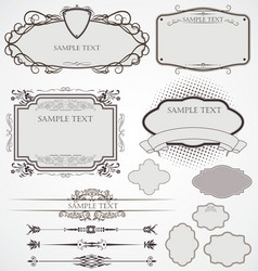 Elegant Calligraphic Elements Vector Image
