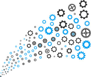 gears and cogs source stream vector image