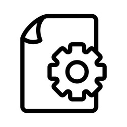 setting document file paper page configuration vector image