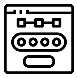 website showing password protected content icon vector image