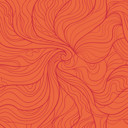 Abstract whirlpool seamless pattern in red tints vector